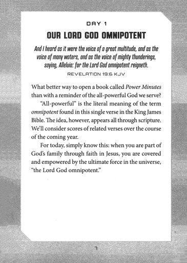 Power Minutes for Men: 365 Devotions