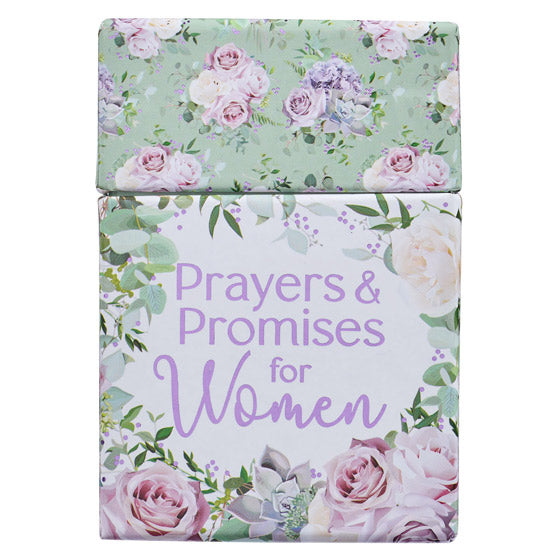 Prayers & Promises for Women Box of Blessings (50 Double Sided Prayer Cards) Christian Art Gifts