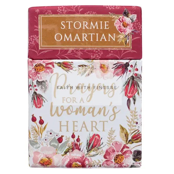 Prayers For A Woman’s Heart Box of Blessings (50 Double Sided Prayer Cards) By Stormie Omaritan Christian Art Gifts