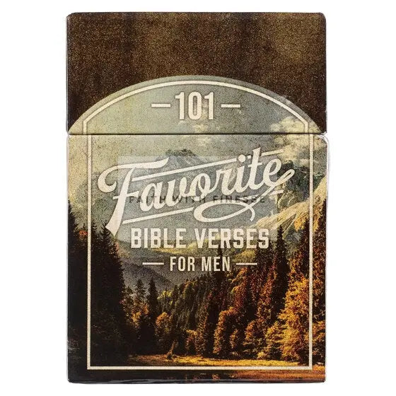101 Favorite Bible Verses for Men (Box of Blessings) Christian Art Gifts