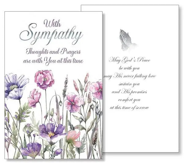 With Sympathy Card - Thoughts And Prayers CBC Distributors