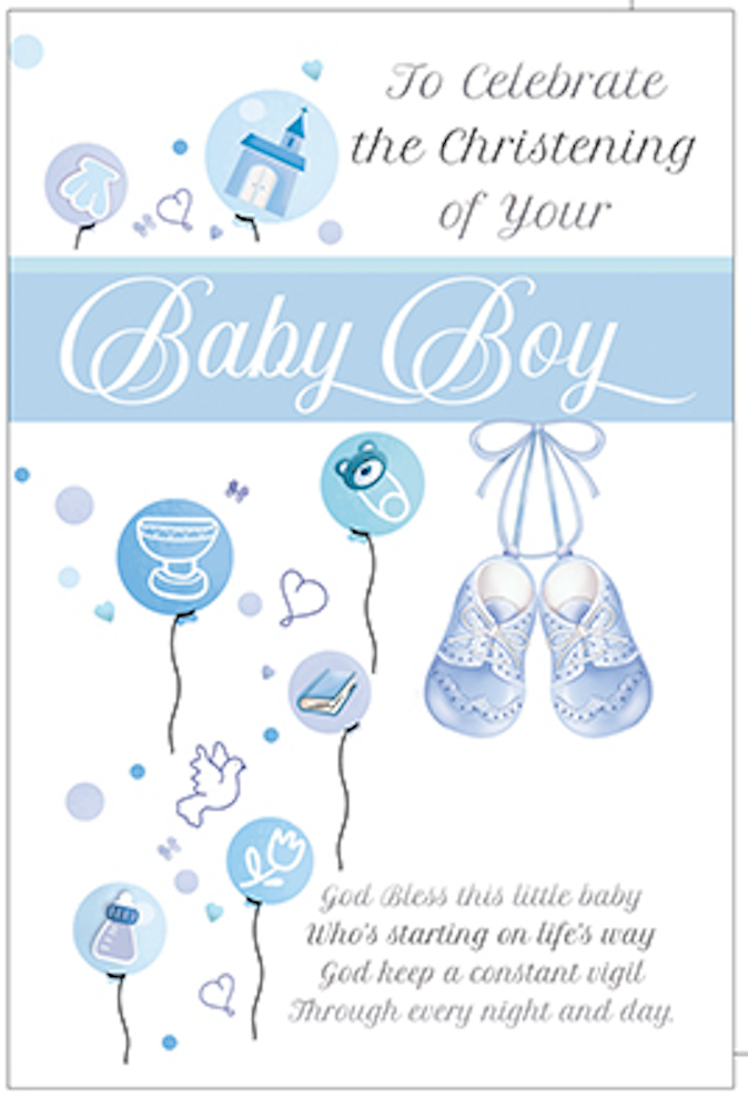 Christening Greetings Invitation Card