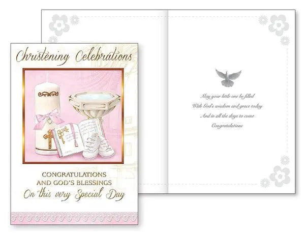 Girl Christening Celebrations - Card CBC Distributors