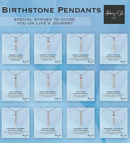 Silver Plated Birthstone Pendant – Christian Virtue Collection CBC Distributors