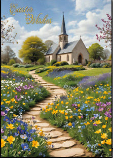 Easter Wishes Card with Insert