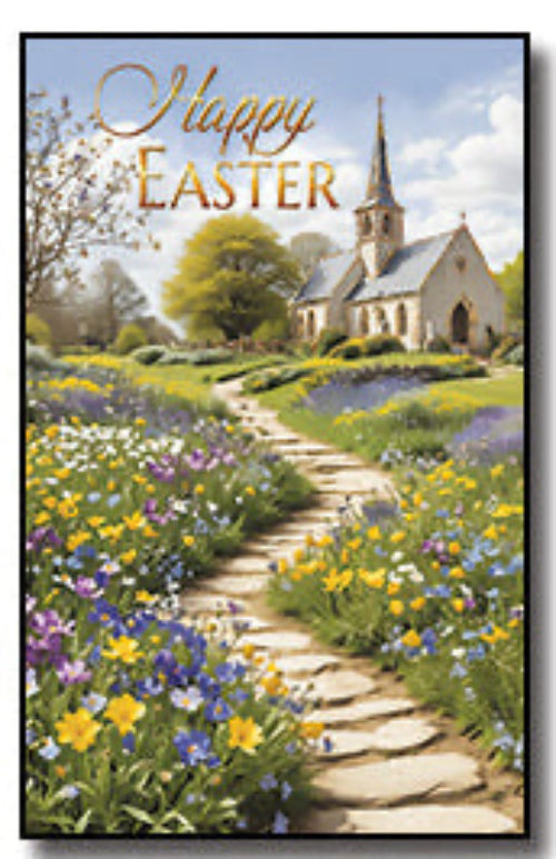 Easter Cards with Gold Foil - Pack Of 12