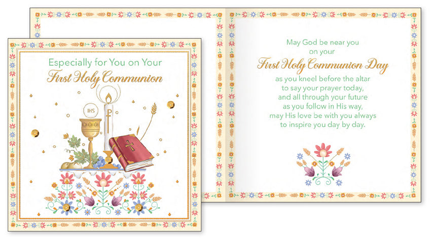 Boutique First Holy Communion Card