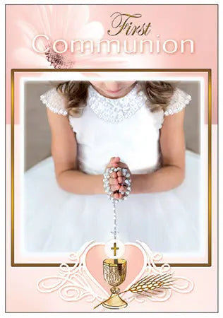 First Holy Communion Card - Praying Girl CBC Distributors