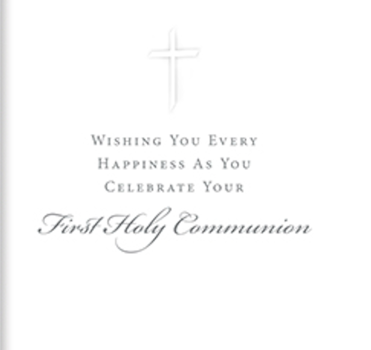 3D First Holy Communion Symbolic Card