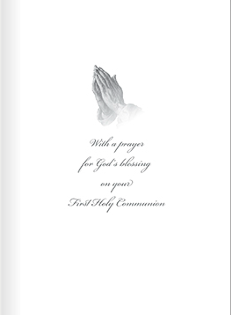 First Holy Communion Hand Crafted Symbolic Card