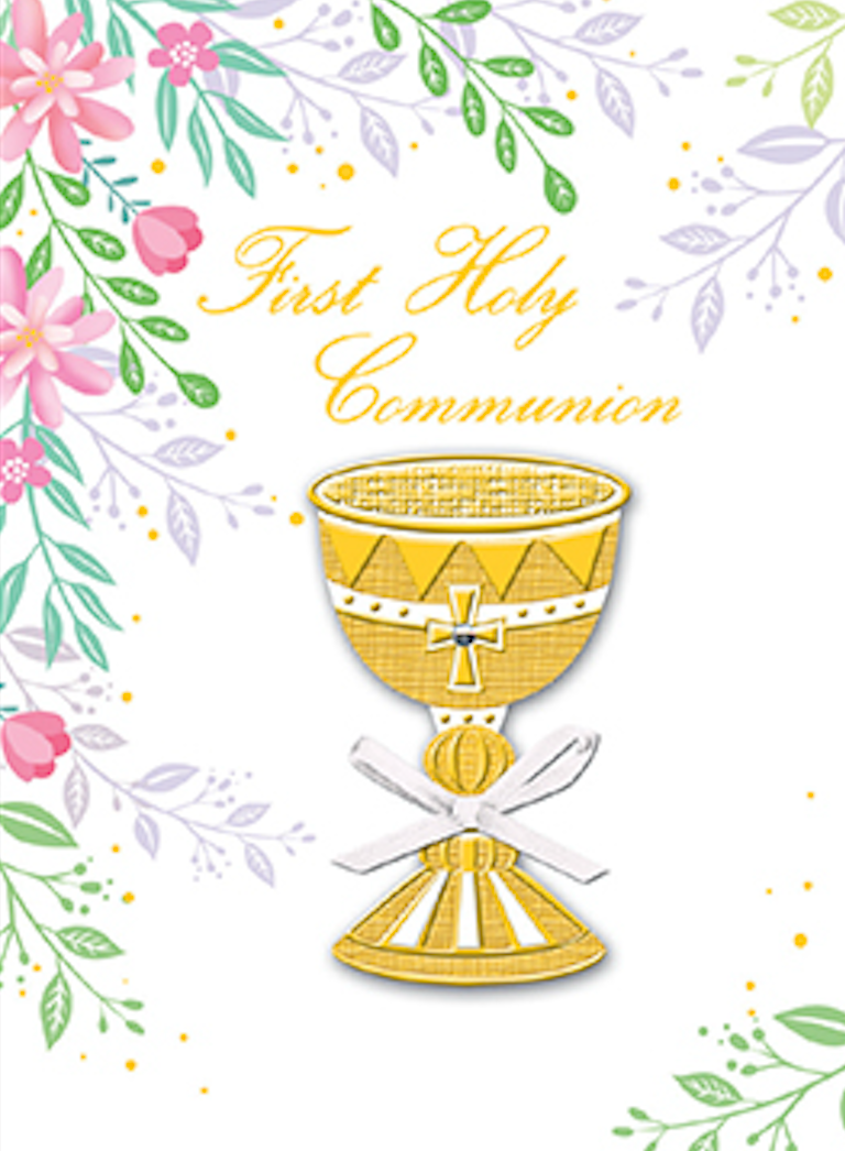 First Holy Communion Hand Crafted Symbolic Card