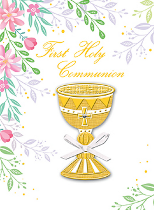 First Holy Communion Hand Crafted Symbolic Card