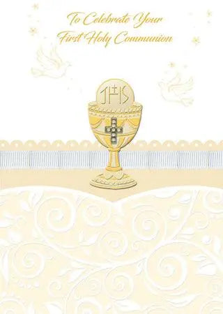 Holy Communion Symbolic Card - Hand Crafted CBC Distributors