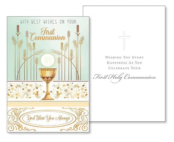 first Communion Wishes Card