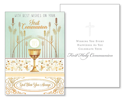 Premium Communion Wishes Card