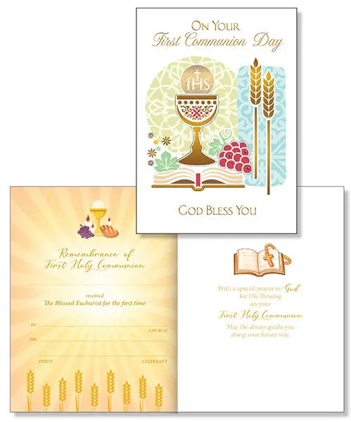Holy Communion Handcrafted Keepsake - Symbolic CBC Distributors