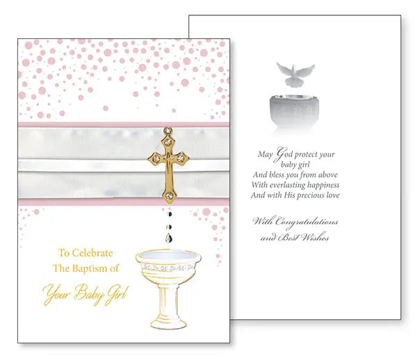 Girl 3D Card - On Your Baptism CBC Distributors