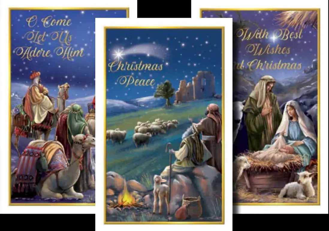 Christmas Card Packet/10 in/3 Designs
