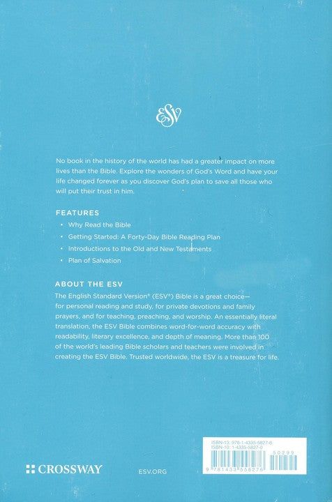 Bible back cover