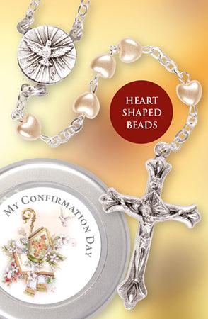 Confirmation Rosary - Imitation Pearl