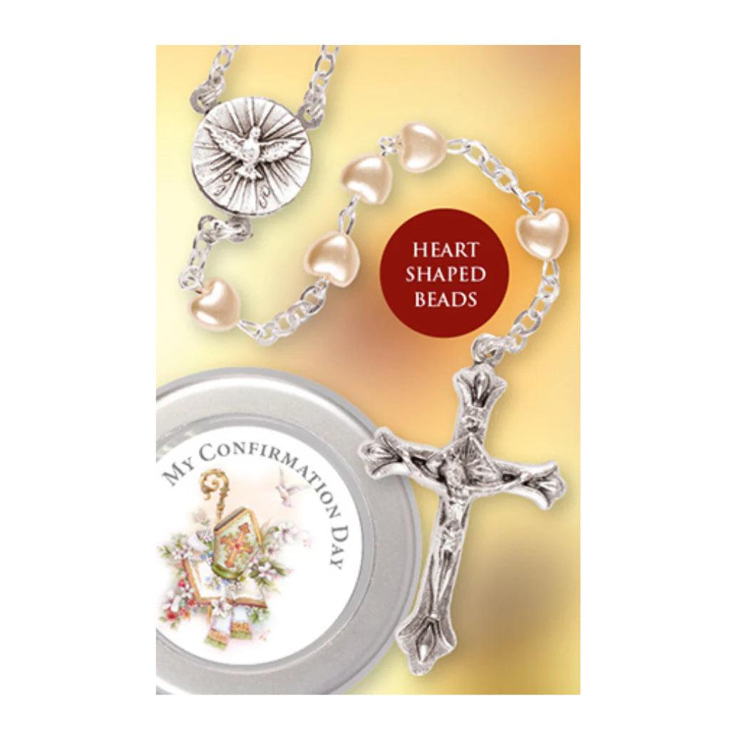 Confirmation Rosary - Imitation Pearl