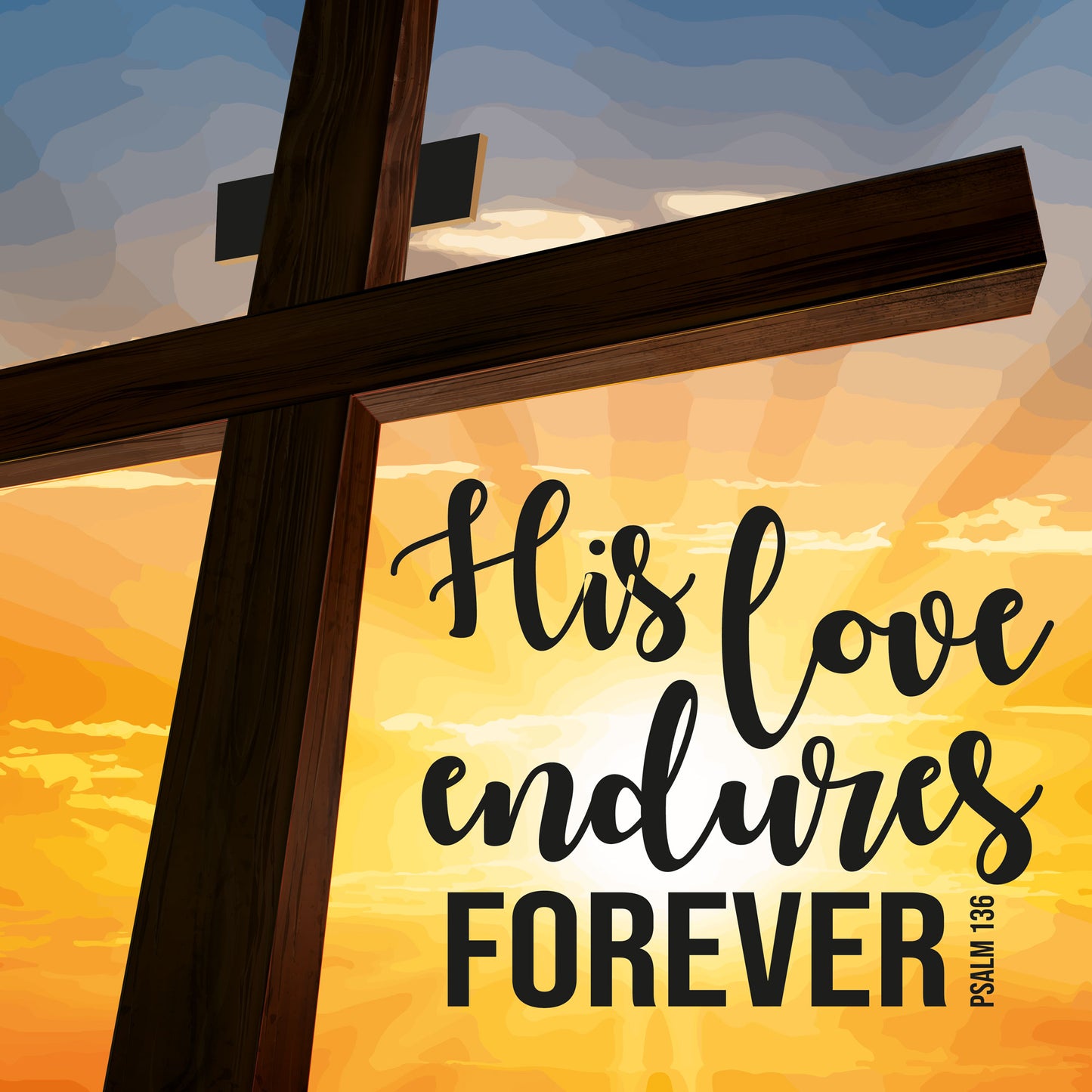 His Love Endures Easter Cards (pack of 5)