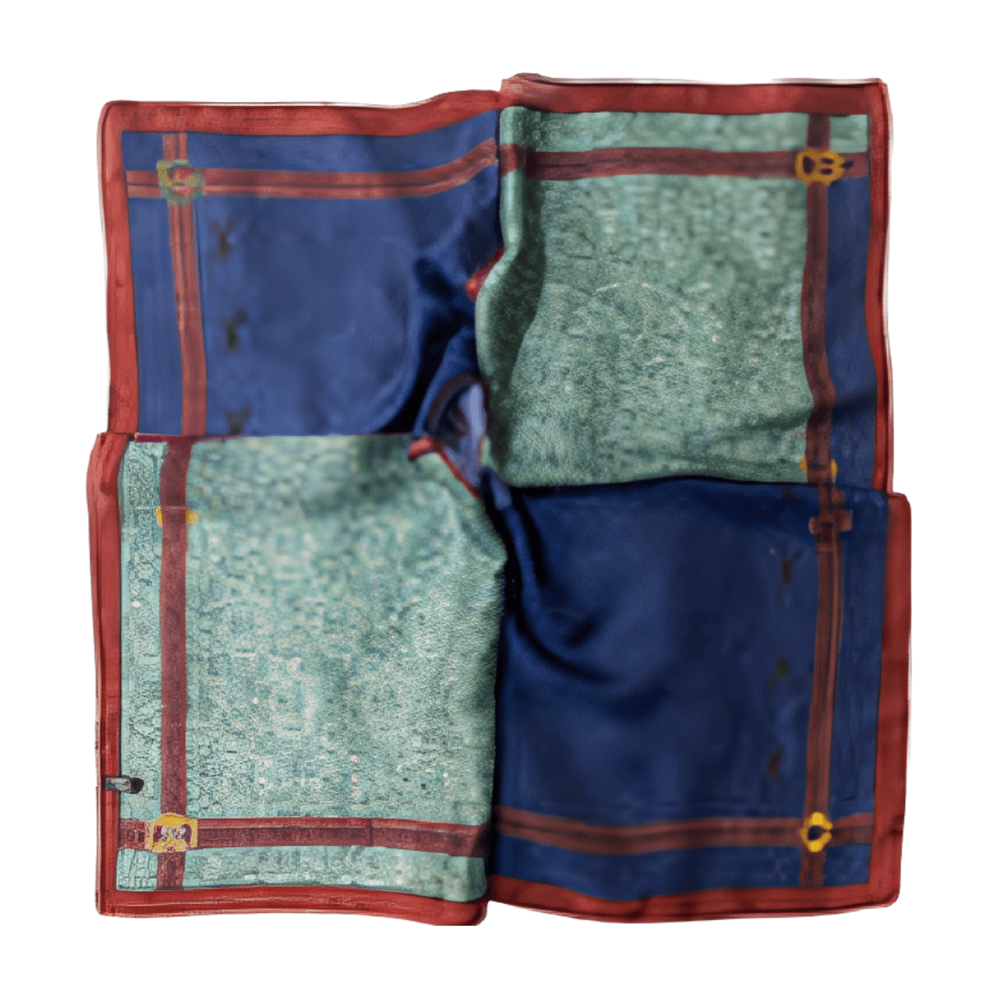 Horse With Belt Border Square Scarf