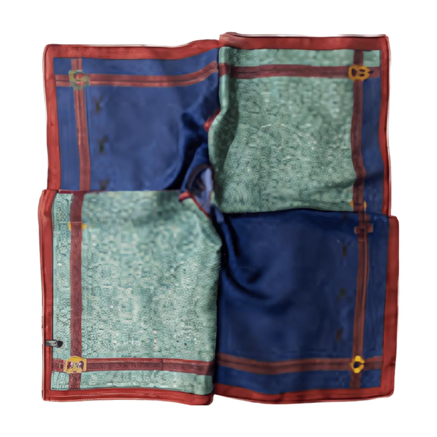 Horse With Belt Border Square Scarf