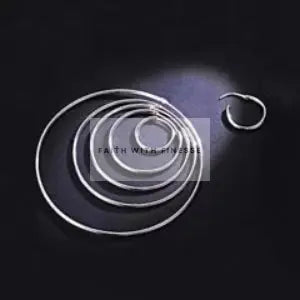 FWF Large Sterling Silver Endless Hoop Earrings Faith With Finesse