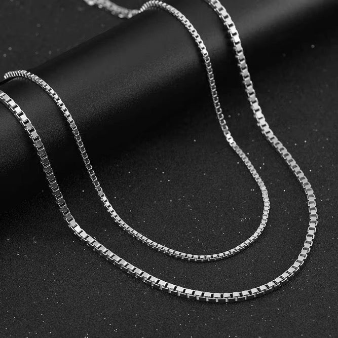 S925 Sterling Figaro Chain