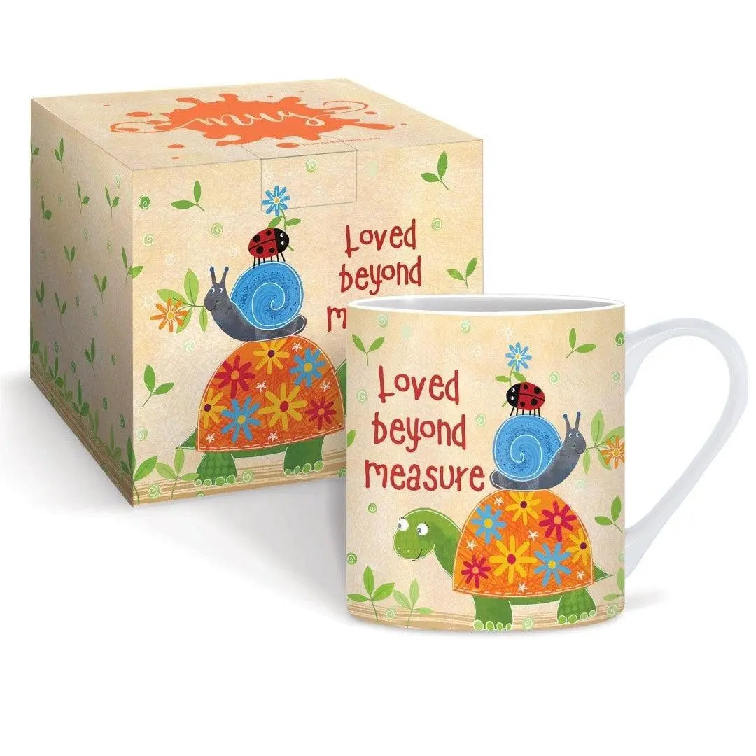 Loved Beyond Measure Tortoise Mug & Giftbox Just Cards