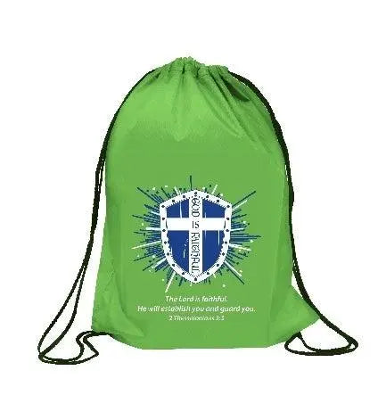 God is Faithful Drawstring Bag Faith With Finesse