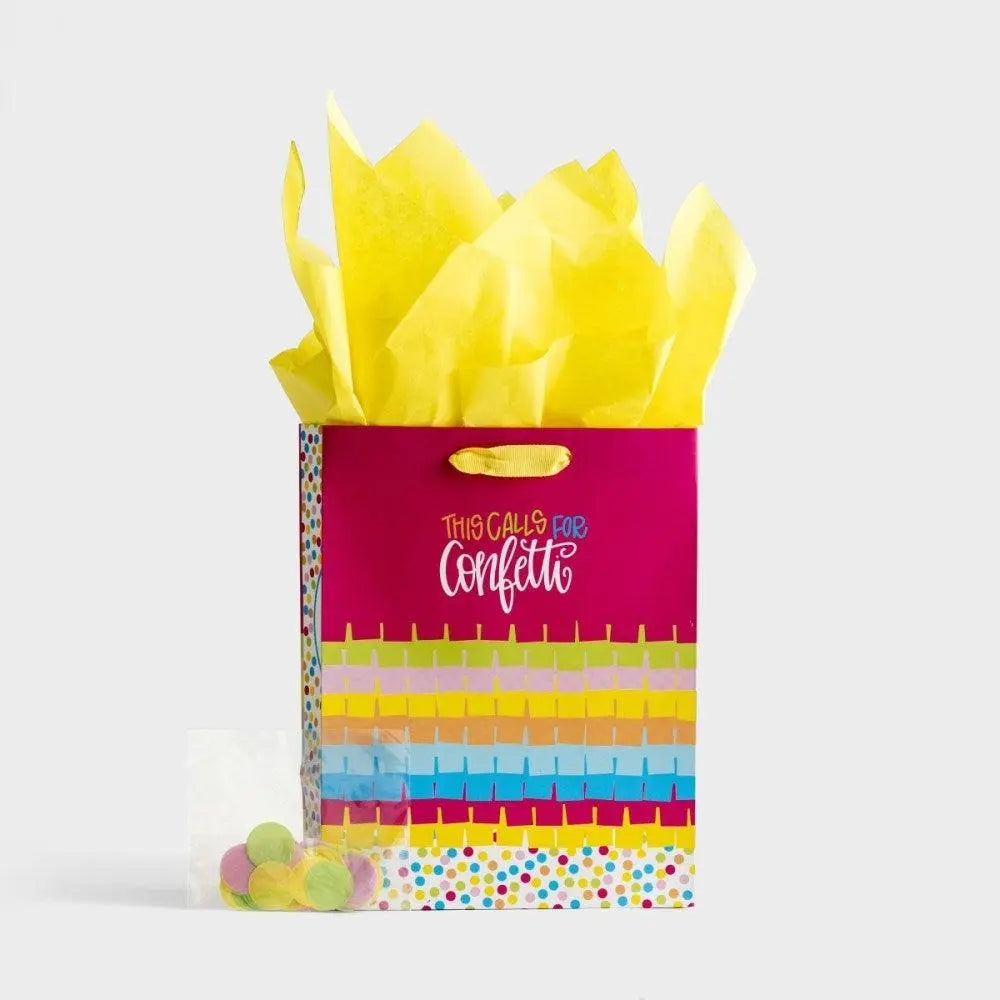 This Calls for Confetti - Medium Gift Bag Faith With Finesse