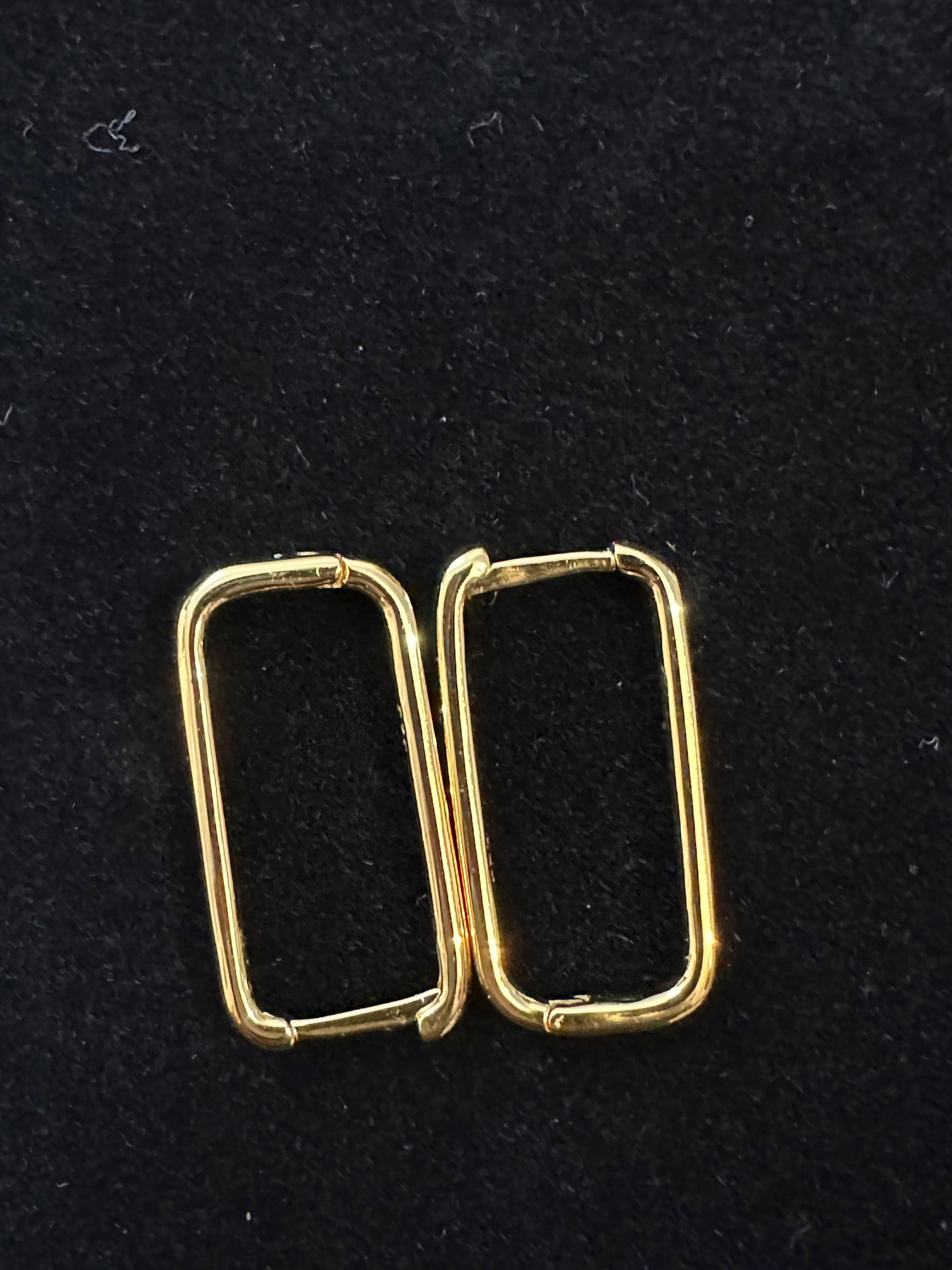 Sterling Silver 18K Gold earing