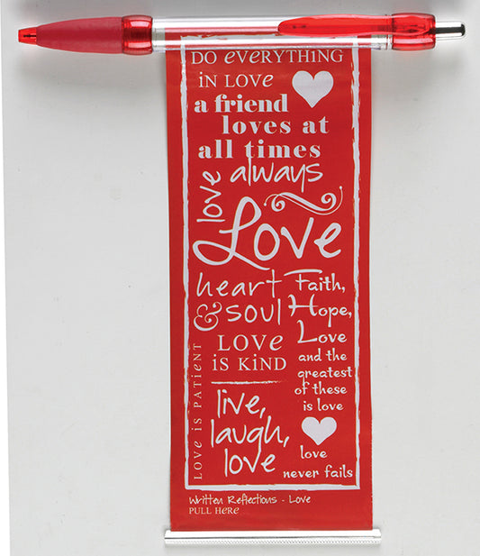 Red Love Banner Pen