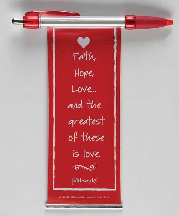 Red Love Banner Pen