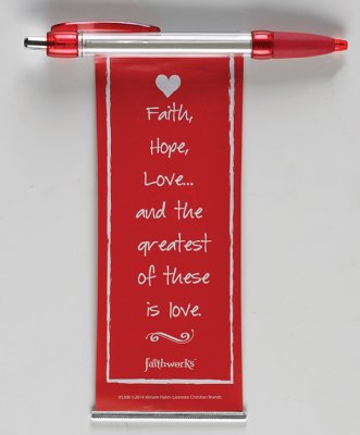 Red Love Banner Pen