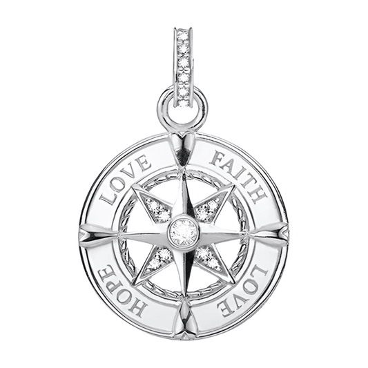 FWF Sterling Silver Faith, Love & Hope Pendant