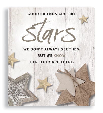 Friendship - Stars - Porcelain Plaque CBC Distributors