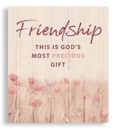 Friendship - Porcelain Message Plaque CBC Distributors