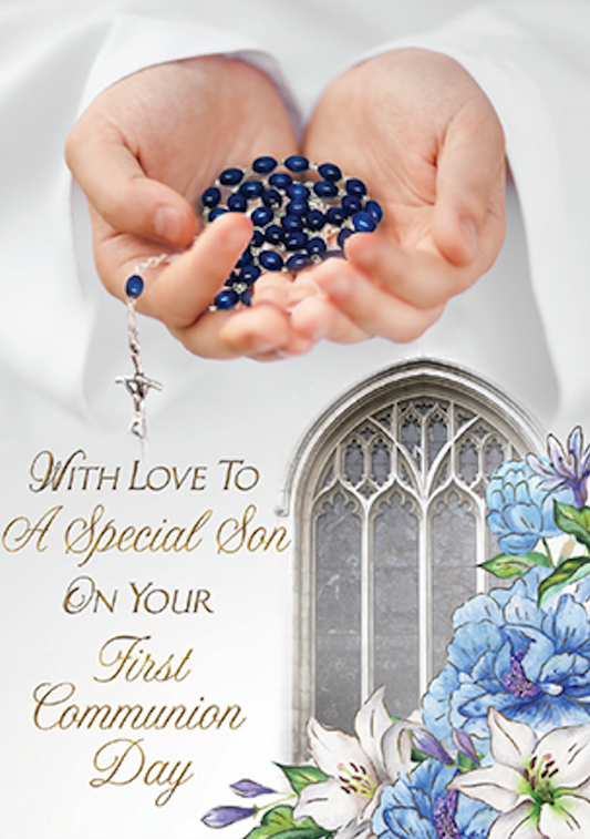 First Holy Communion Son Card with Insert