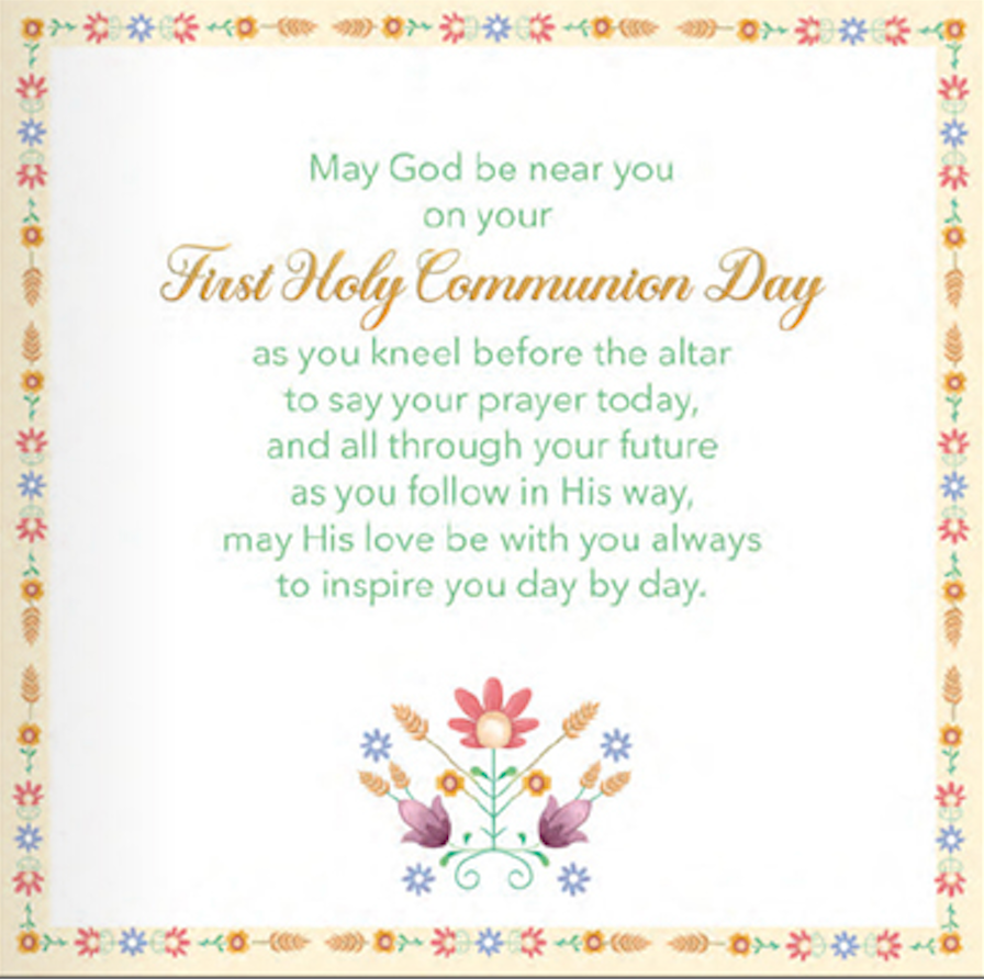 Boutique First Holy Communion Card