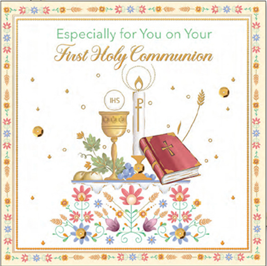 Boutique First Holy Communion Card