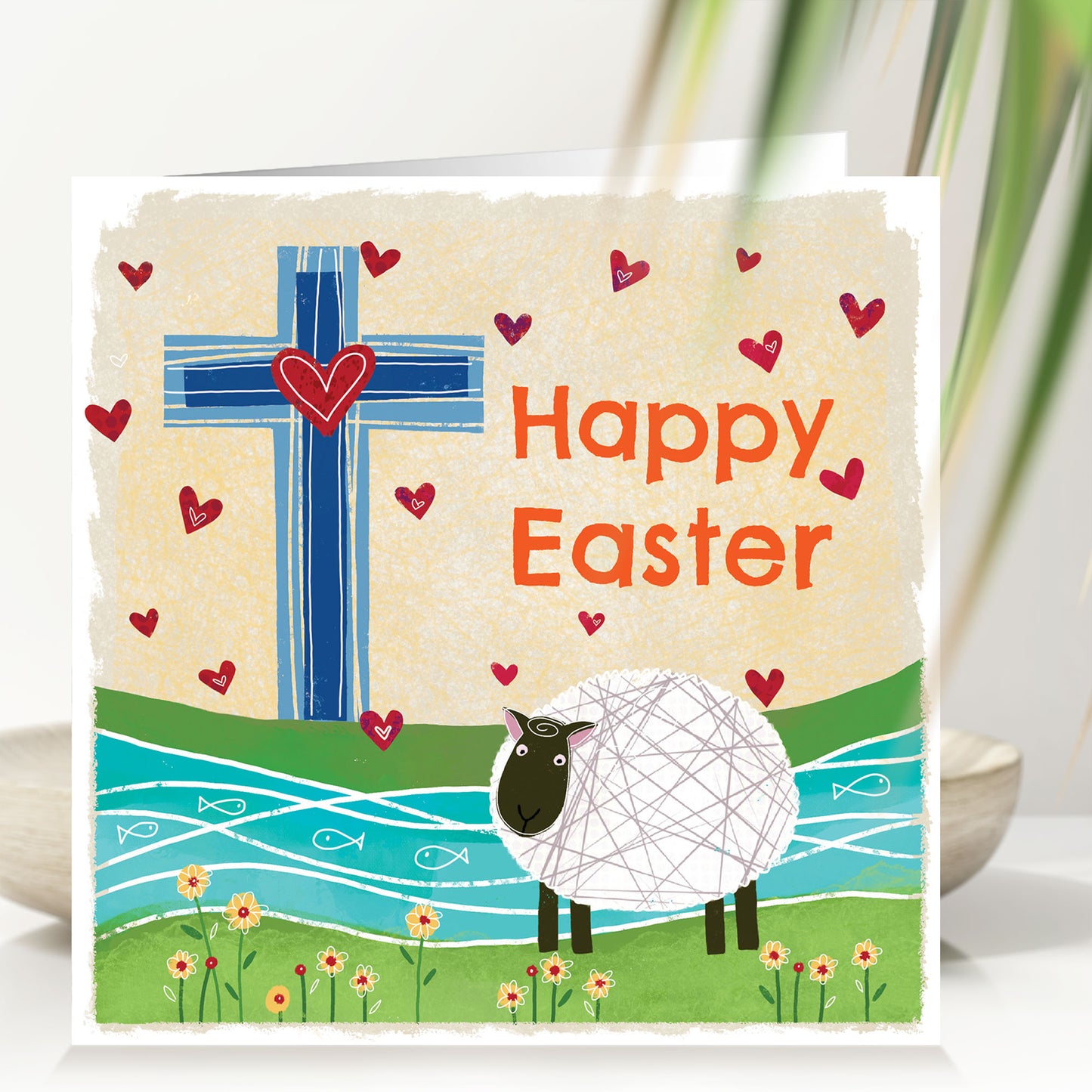 Sheep & Cross Easter Cards (pack of 5)