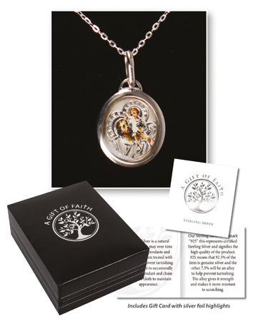 Sterling Silver Necklet - Saint Christopher CBC Distributors
