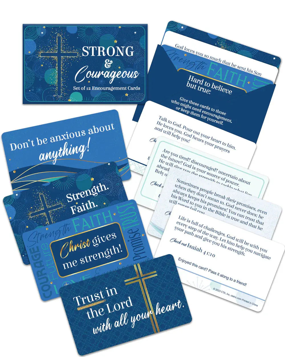 Strong & Courageous Card for Graduates Christ to All
