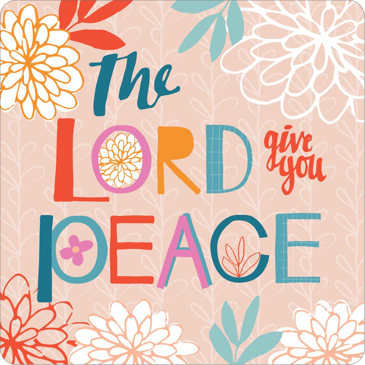 Cork Scripture Peace Coaster