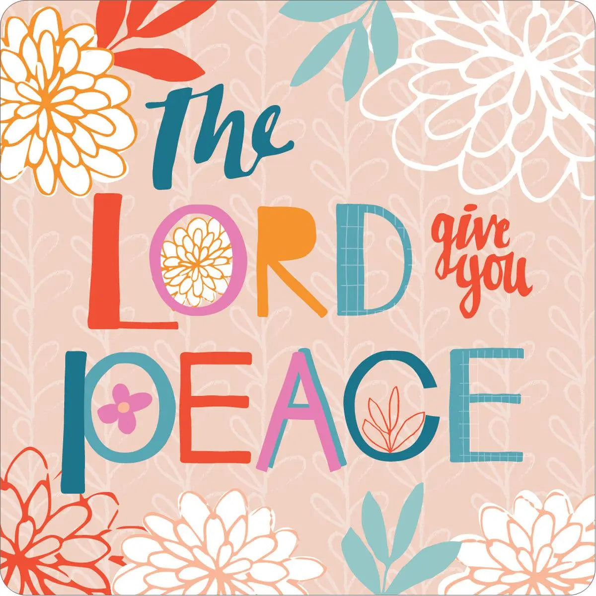 Cork Scripture Peace Coaster