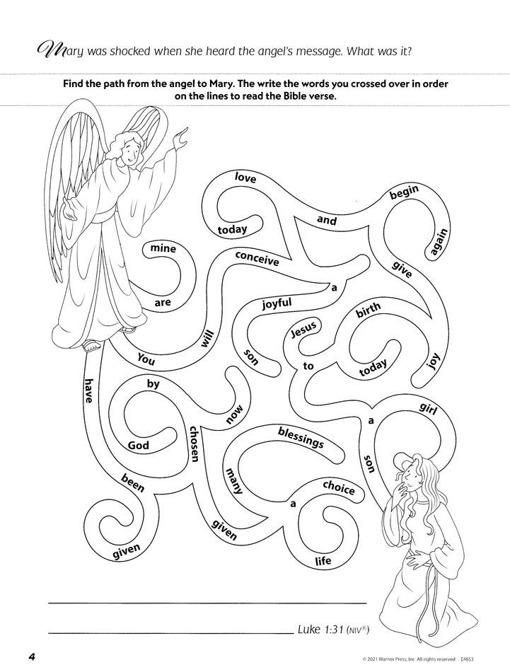 christmas story inside coloring book page