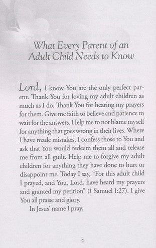The Power of Praying for Your Adult Children Book of Prayers, Paperback